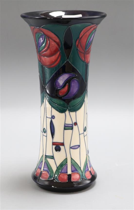 A Moorcroft vase, Mackintosh pattern H.25.5cm